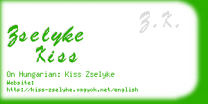 zselyke kiss business card